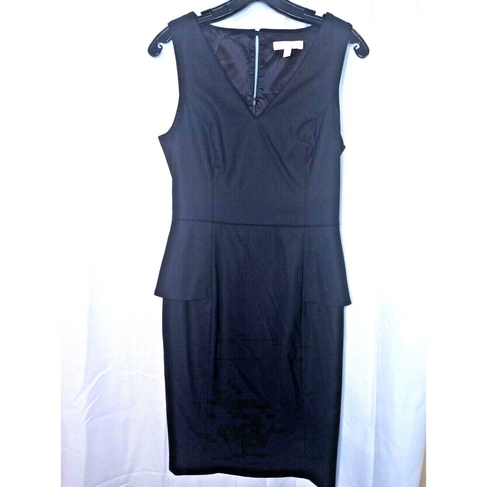 Banana Republic Blk Sleeveless Peplum Sheath Jumper, Sz. 4